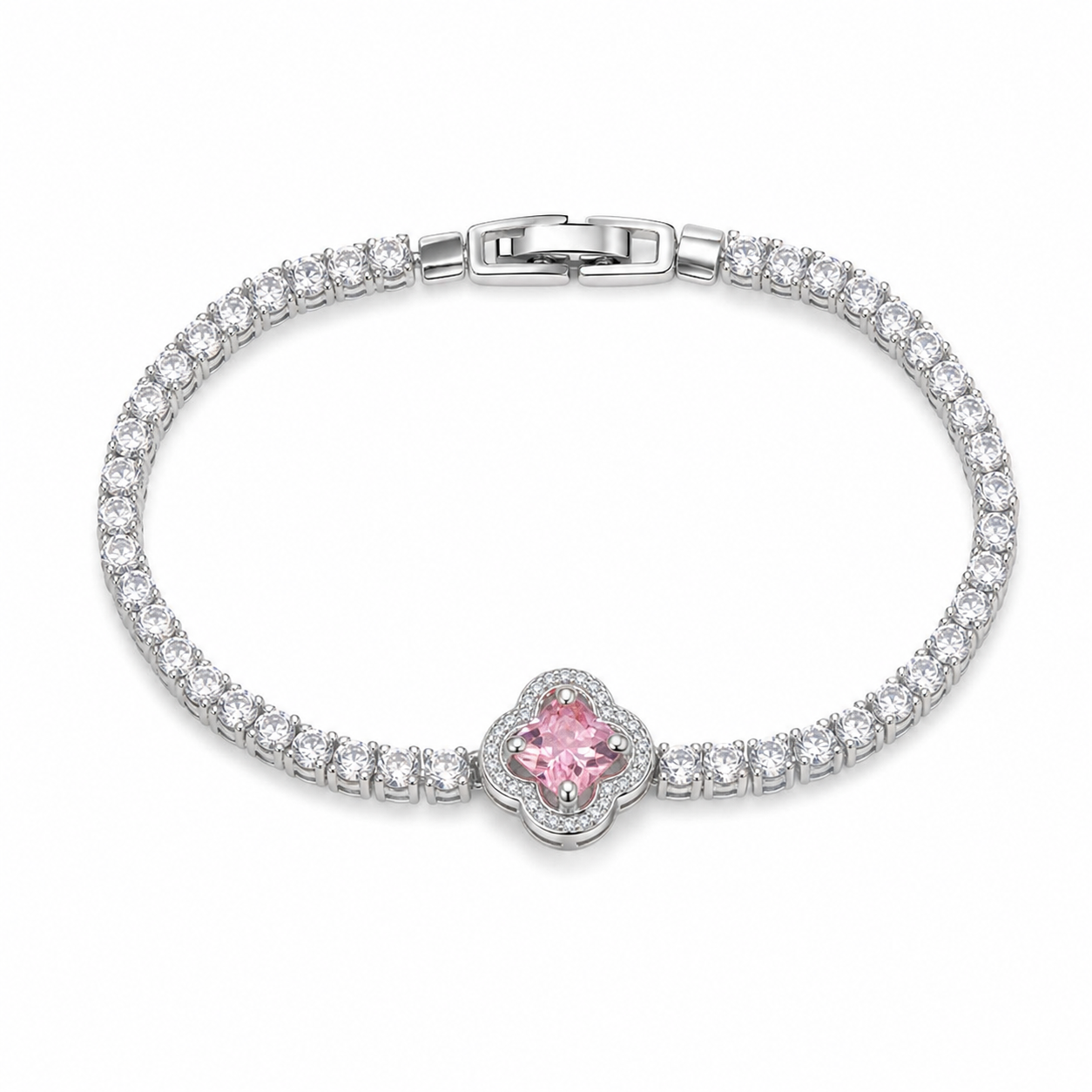 White background first image - Ethereal Flora Crystal Bracelet