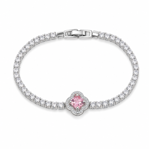 White background first image - Ethereal Flora Crystal Bracelet