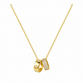Interlocking Ring Pendant Necklace