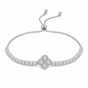 White background first image - Lucky Crystal Clover Slider