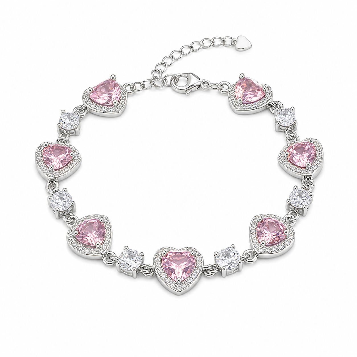 White background first image - Royal Princess Pink Halo Slider