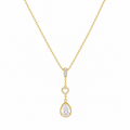 Heart Drop Lariat Necklace