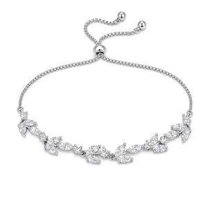 White background first image - Elven Crystal Vine Bracelet