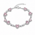 White background first image - Celestial Infinity Heart Stacking Bracelet
