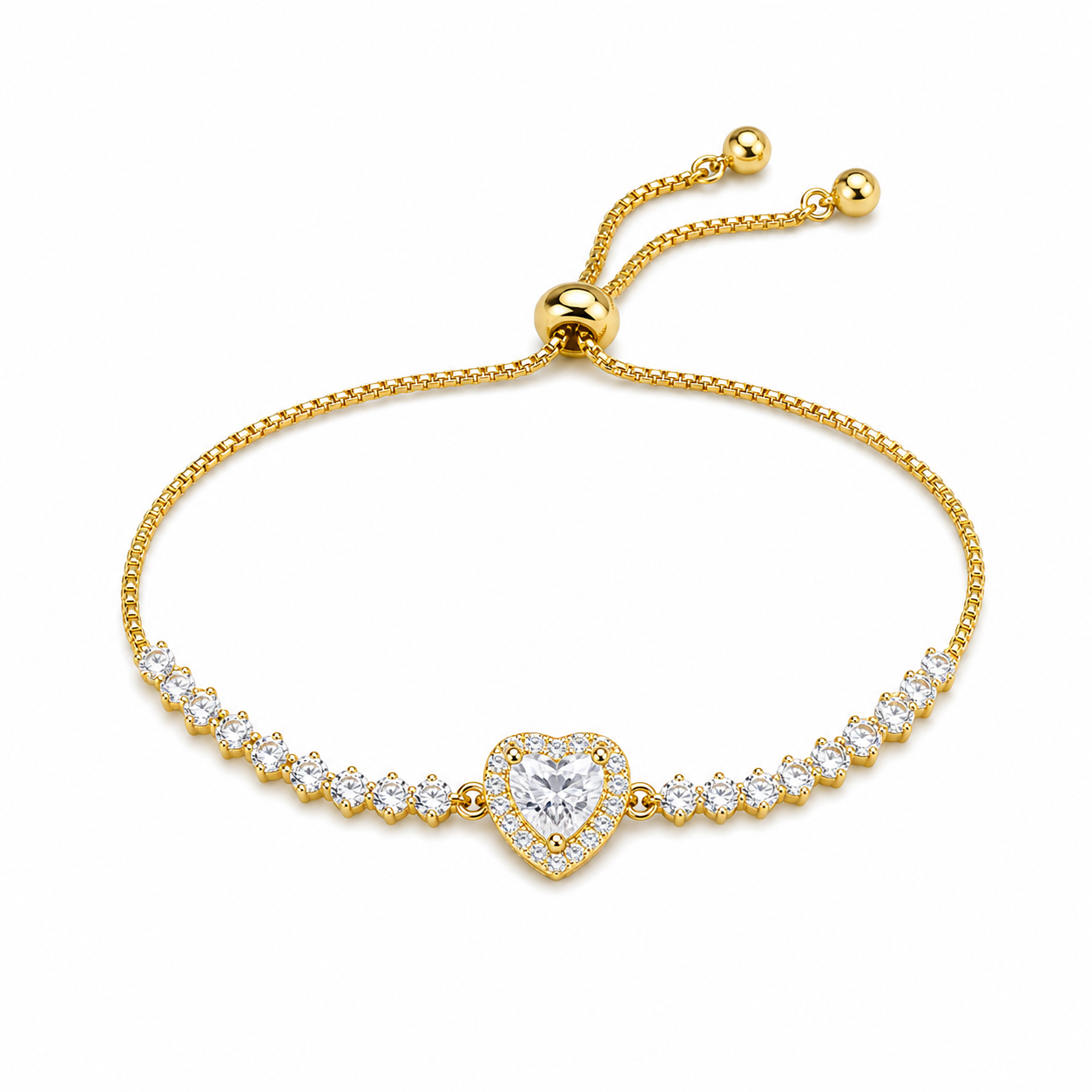 White background first image - Eternal Sparkle Cupid Bracelet