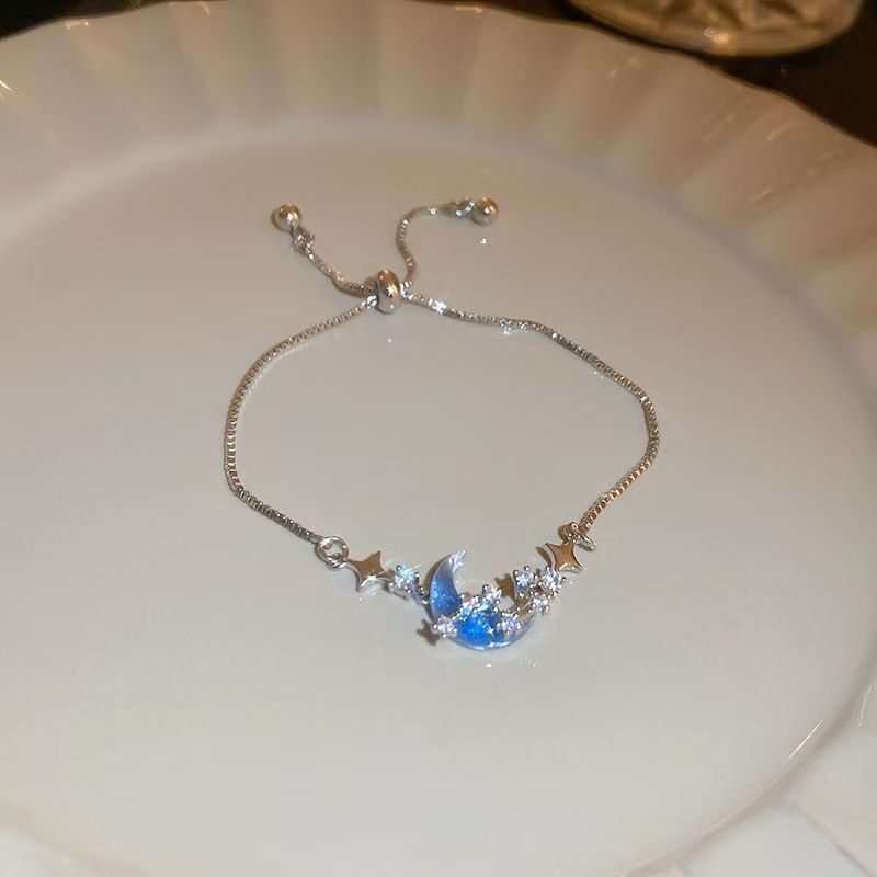 Celestial Azure Moon Bracelet