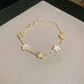 Pastel Clover Dream Charm Bracelet