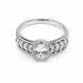 Classic Radiance Zircon Adjustable Ring white background product image