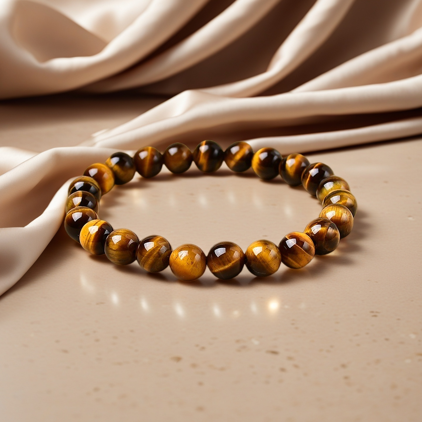 Solar Tiger‘s Eye Bracelet - Stone of Courage, Focus & Vitality